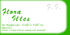 flora illes business card
